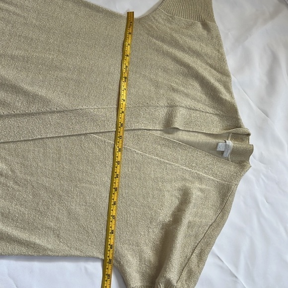 New York & Company gold shimmer cardigan - Picture 7 of 8